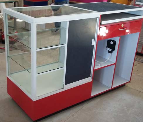 Venta de Modulos de cobro 60 x 140 x100 cm en Exhibidores Flores